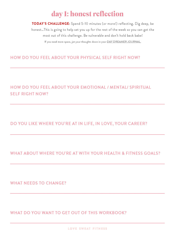 Self Love Workbook